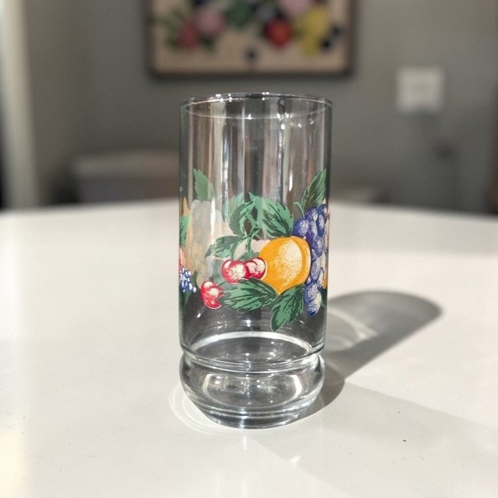 Oneida Orchard 16oz Tumbler, Vintage Cooler Glass, Replacement Drinkware‎